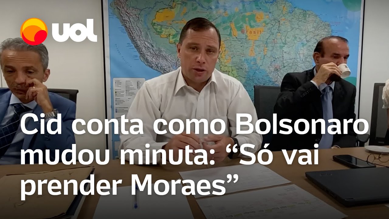 Cid diz em delação que Bolsonaro corrigiu minuta do golpe: ‘Vai prender ninguém, só Moraes'