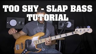 Slap Bass Tutorial - Too Shy - Kajagoogoo