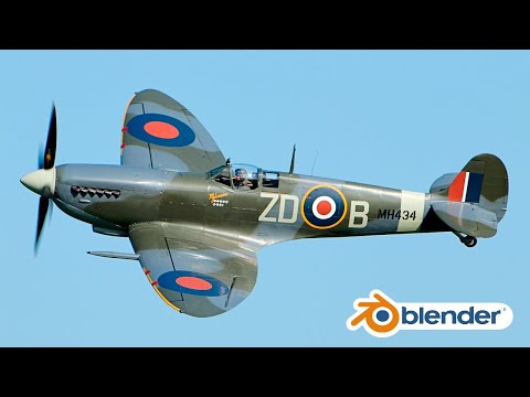 Blender Spitfire Plane Modeling Tutorial | Part 1 (Arijan)