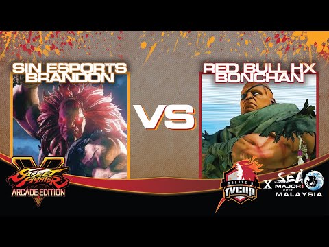 #FVXSEAM2019 #STREETFIGHTERV TOP 16 SIN ESPORTS BRANDON vs RED BULL HX BONCHAN