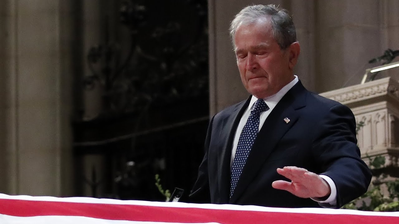 George W. Bush Delivers Emotional Eulogy for His Father George H.W. Bush