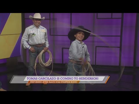 Champion Trick Roper Tomas Garcilzao in studio
