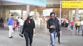 Riteish Deshmukh And Mrunal Thakur Spotted At Airport