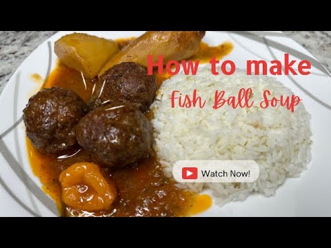 How to make Fish Balls Soup | lacoudou soup | bantou soup | Guinean fish ball stew