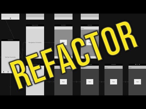 Refactor Your Storyboard - Interface Builder - Xcode 10
