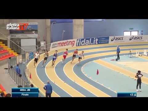 400 metri finale juniores Campionati italiani juniores e promesse indoor 2022