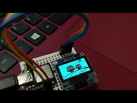 Seeeduino XIAO display on OLED screen (with ssd1306 using I2C interface)