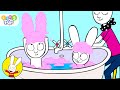 Hotel Bath Time! 🛁 🫧 Simon and Family | Simon Episodes | Cartoons for Kids | @TinyPopTV