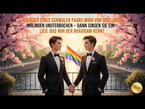 A gay couple's wedding is interrupted by triplets – then they sing a song only the