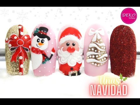 Diseño de uñas Navidad ♥ Deko Uñas – Christmas Nail art