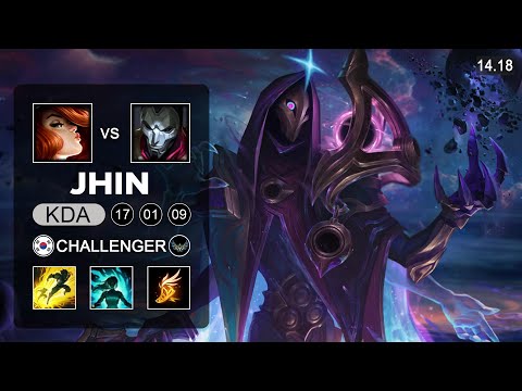 Jhin vs Miss Fortune ADC - KR Challenger - Patch 14.18 Season 14