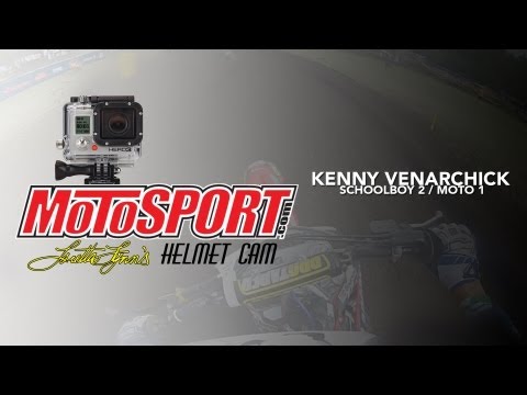 HELMET CAM: Kenny Venarchick - Schoolboy 2 / Moto 1 (Loretta Lynn's)