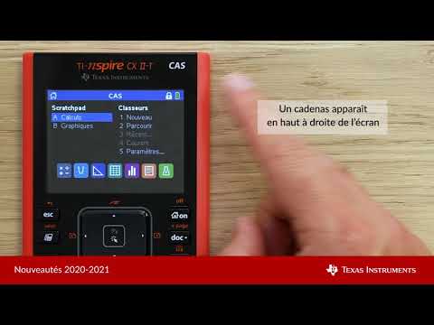 Entrée en mode examen sur la TI-Nspire™ CX II-T CAS
