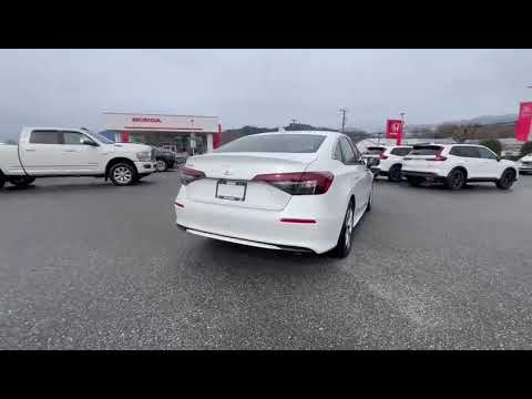 2025 Honda Civic Sedan LX CVT in White for sale at Murray Honda in Chilliwack, BC