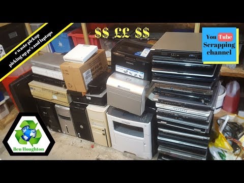♻️ Ewaste pick up vlog, picking up pc's and laptops, scrapping in London