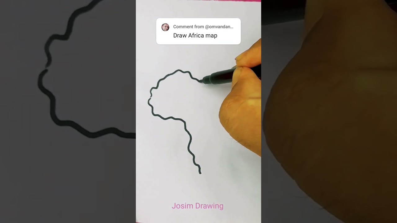 How to draw Africa map very easy