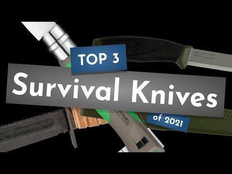 Top 3 Survival Knives 2021 - Great for Hunters - [Links in the Description]
