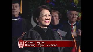 Archive: Corazon Aquino Honorary Degree  - Doctor of Humanities, honoris causa Seattle U, 2002
