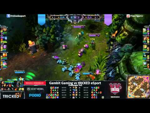 Gambit Gaming's new line up vs tRICKED eSport part 1