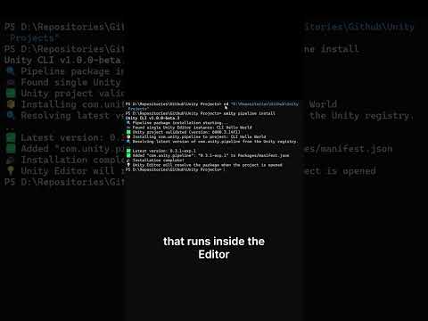 Unity CLI: Install and connect to your project