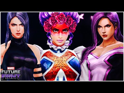 PSYLOCKE “CAPTAIN BRITAIN” UNIFORM IS THE BEST ??! Marvel Future Fight