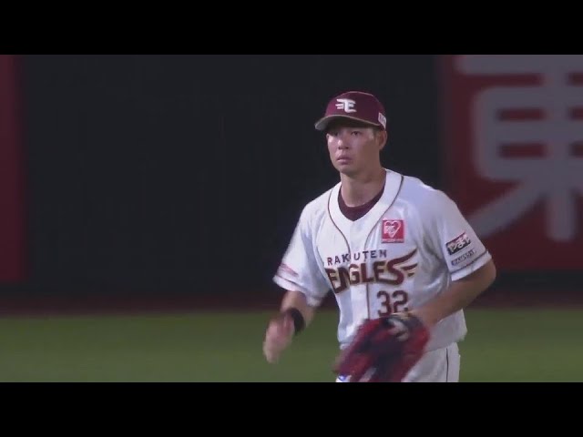【7回表】好返球!! イーグルス・中島大輔 ホームへのストライク送球でチームのピンチを救う!!  2024年8月21日 東北楽天ゴールデンイーグルス 対 福岡ソフトバンクホークス