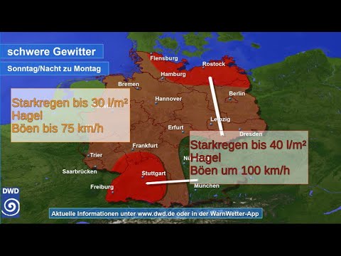 26.06.2022 Unwetterwarnung - Deutscher Wetterdienst (DWD)
