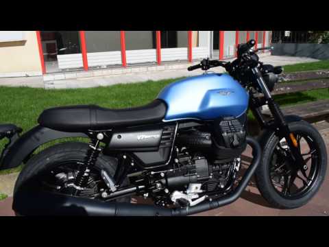 [2017-03] Moto Guzzi V7 III Stone - Azzuro Blue - Saint Maur Motos Video