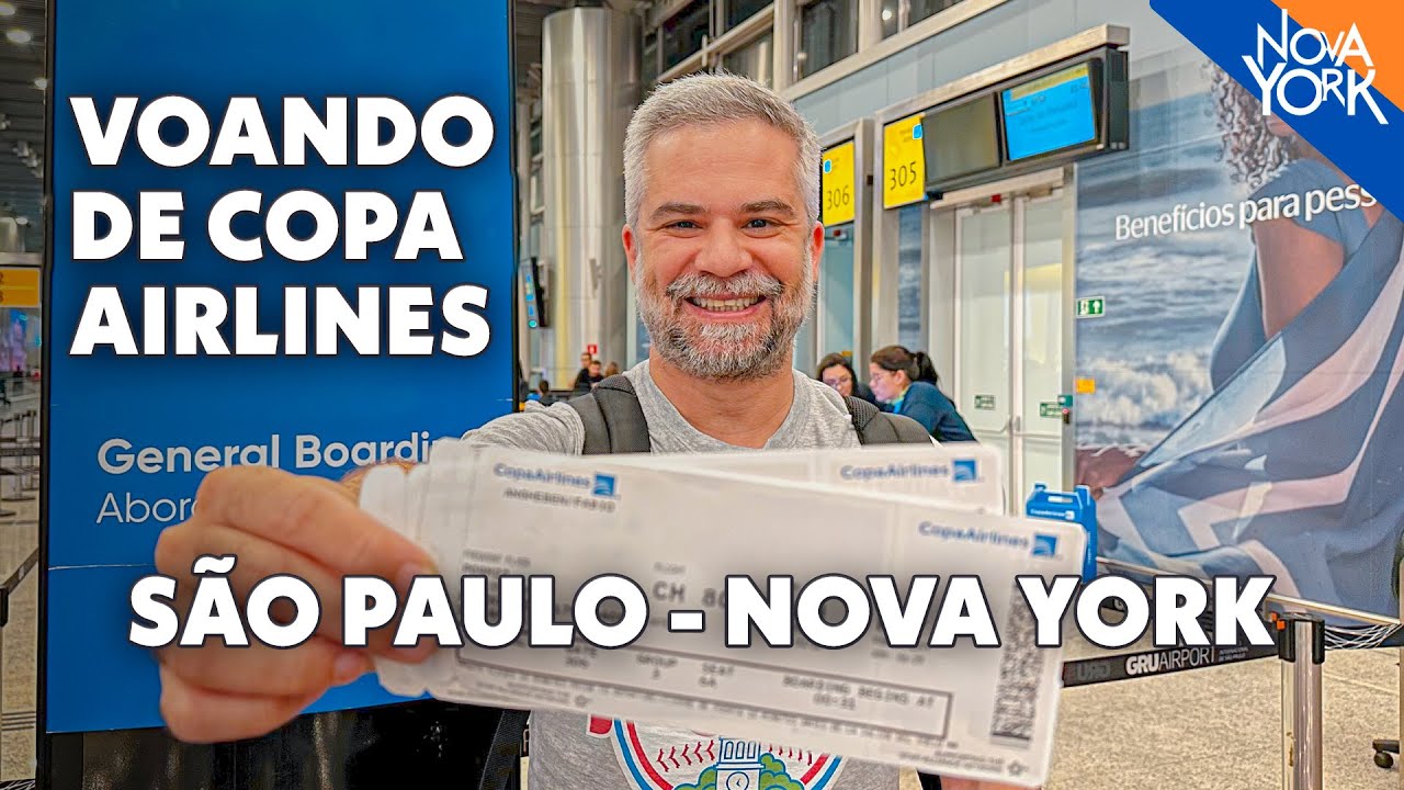 Como é voar de Copa Airlines de São Paulo a Nova York