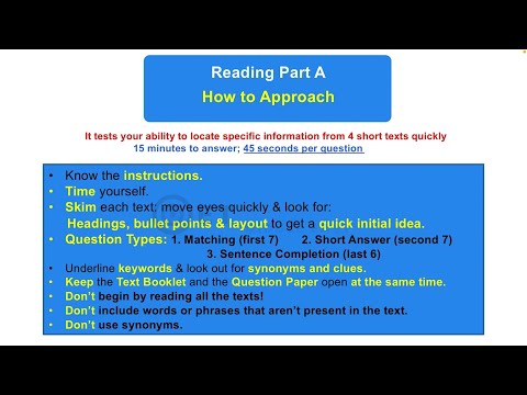 C1 - OET Reading Part A