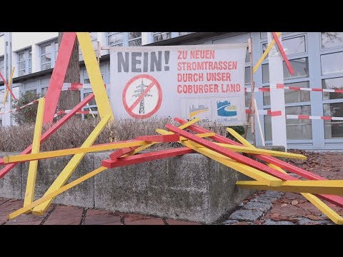 Mit gelb-roten Kreuzen gegen Stromtrassen - Was Bundesminister Peter Altmaier in Coburg erwartet