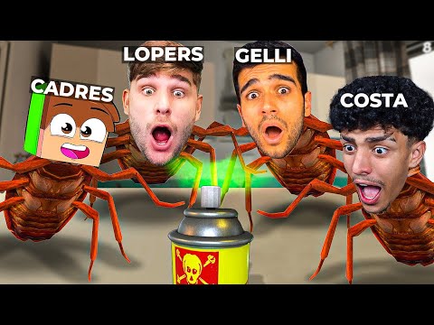 AS BARATAS DA ZOEIRA no Cockroach Simulator! (Lopers, Cadres, Costa e Gelli)