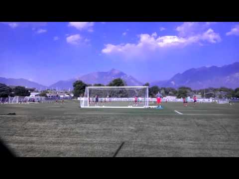 Hope Solo save during practice in Sandy