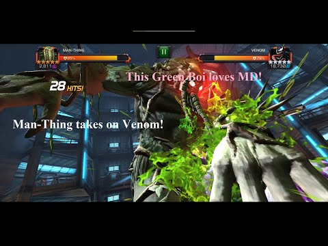 5 Star R1 Lvl1 Man-Thing vs Venom (4.3.6)