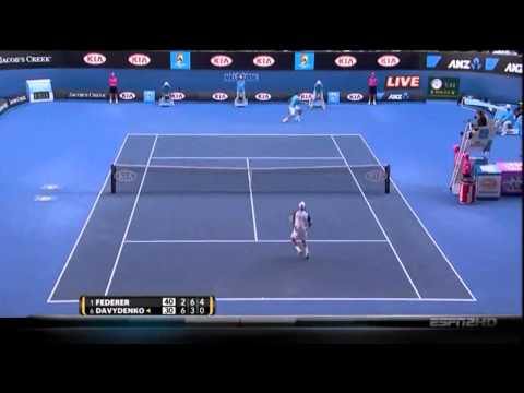 Federer vs  Davydenko   Australian Open 2010 Quarterfinal HD