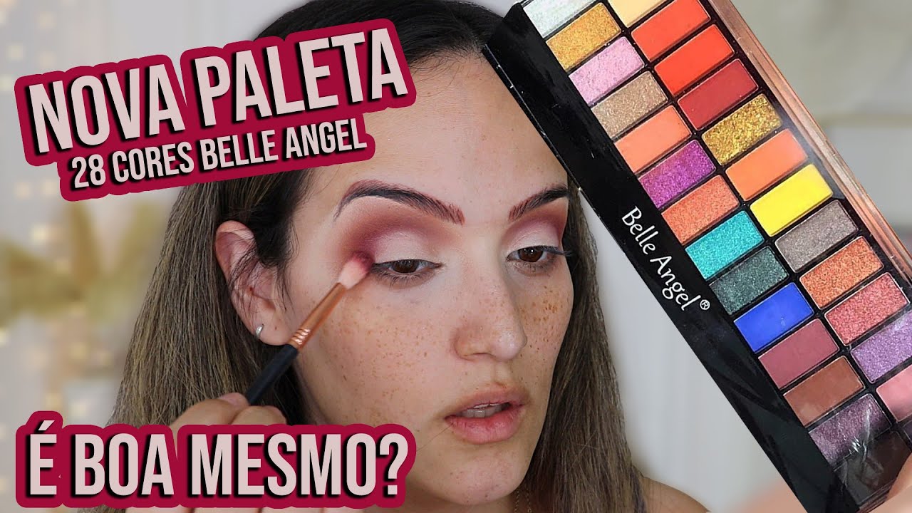 Nova paleta de 28 cores da BELLE ANGEL + Make completa