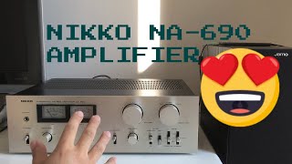 NIKKO NA - 690 Integrated Sterio Amplifier Golden Age of amplifiers with Jamo S 506 Speakers