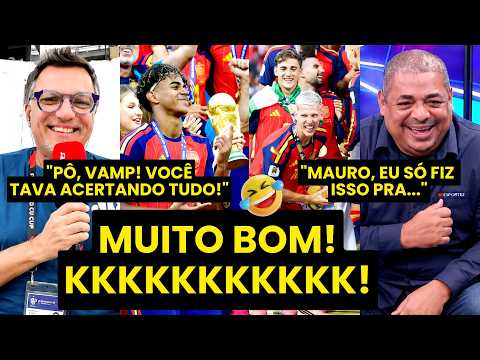 KKKKKKK! “PÔ, VAMPETA, TÁ DE SACANAGEM???” MAURO CEZAR BRINCA com o VELHO VAMP após a FINAL DA COPA!