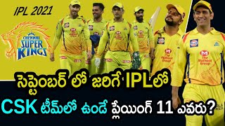 IPL 2021 UAE: CSK Team Playing 11 | Chennai Super Kings | Aadhan Sports