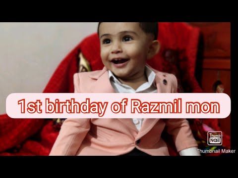 Rasmil mon 1st birthday celebration