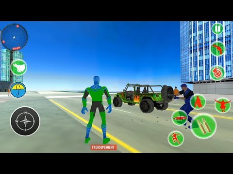 Frog Rope Spider Superhero | Flying Spider Rope Hero City Rescue - Android GamePlay
