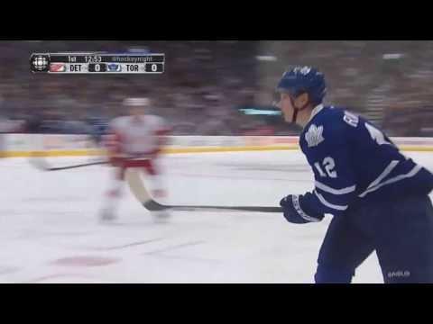 Franson 1-0 Goal - Red Wings vs Maple Leafs (Dec 21, 2013)