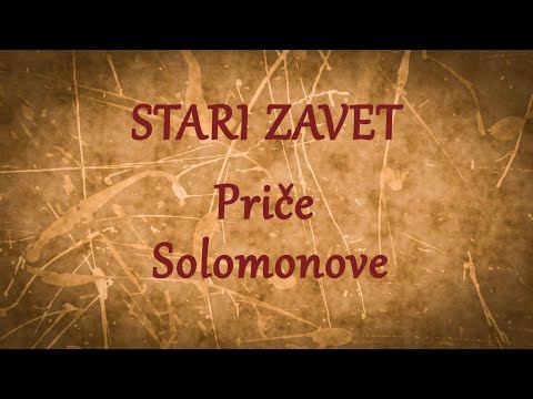 Stari zavet - Priče Solomonove