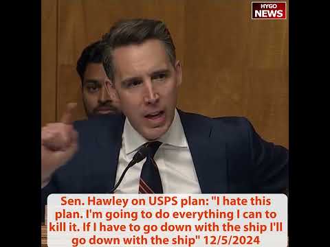 Elon Musk & Son & Vivek DOGE meeting; Hawley on USPS: I hate this plan, kill it, go down with ship