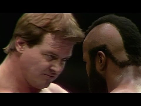 Roddy Piper gets in Mr. T's face