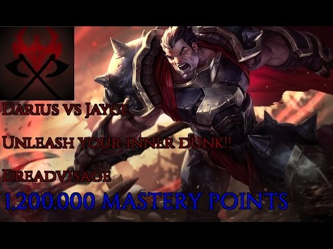 Darius vs Jayce [7.4][RANKED]  -- PENTA DUNK! -- 1,200,000 MASTERY POINTS -- Dreadvisage --
