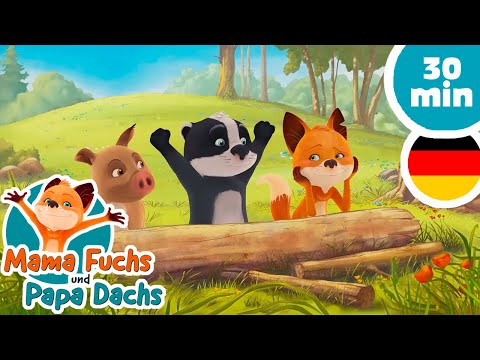 Mama Fuchs und Papa Dachs : Folge 1, 2 und 3 komplett 🦊🦡– Zeichentrick für Kinder