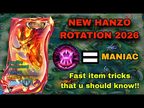 NEW BEST HANZO ROTATION FOR 2026!!🔥 (Try this for hanzo fast item tricks)