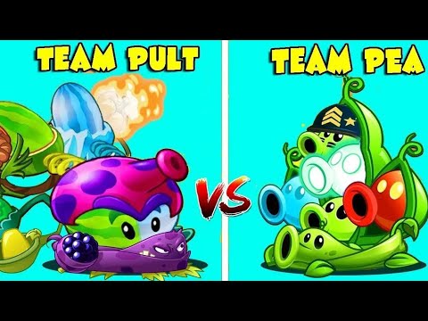 All Plants TEAM PEA vs TEAM PULT - Who Will Win? - Pvz 2 Team Plant vs Team Plant
