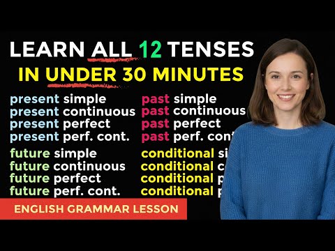 Learn ALL 16 TENSES Easily in under 30 Minutes - Present, Past, Future, Conditional